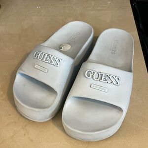 Guess Los Angeles light blue slippers size 6M